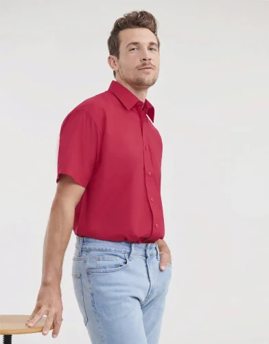 Camicia uomo  popeline, maniche corte, classic fit