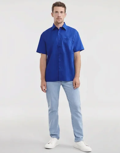 Camicia uomo  popeline, maniche corte, classic fit