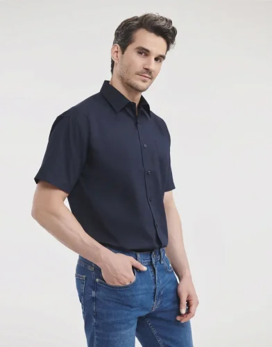 Camicia uomo  popeline, maniche corte, classic fit