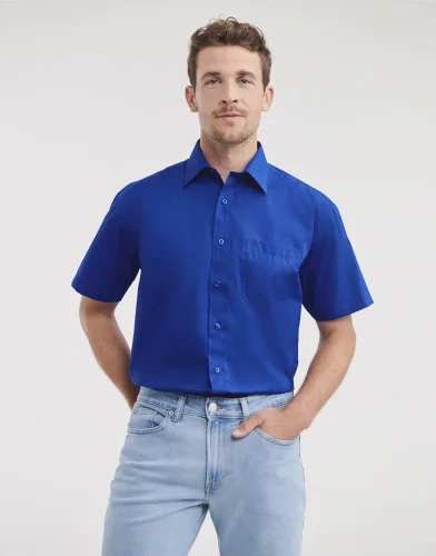 Camicia uomo  popeline, maniche corte, classic fit