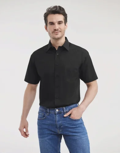 Camicia uomo  popeline, maniche corte, classic fit