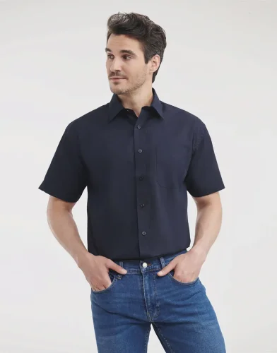 Camicia uomo  popeline, maniche corte, classic fit