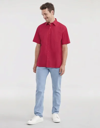 Camicia uomo  popeline, maniche corte, classic fit