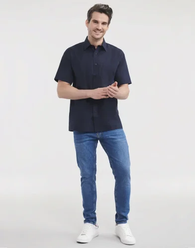 Camicia uomo  popeline, maniche corte, classic fit