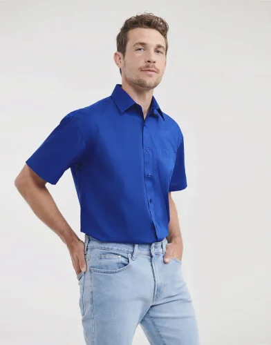 Camicia uomo  popeline, maniche corte, classic fit