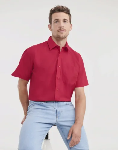 Camicia uomo  popeline, maniche corte, classic fit