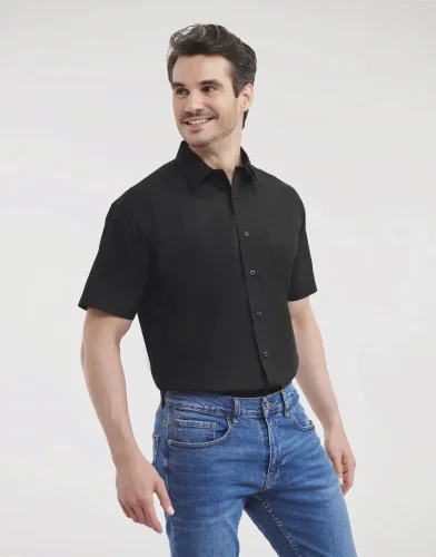 Camicia uomo  popeline, maniche corte, classic fit
