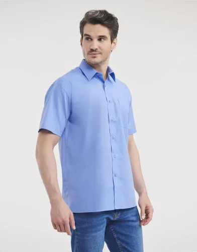 Camicia uomo  popeline, maniche corte, classic fit