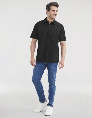Camicia uomo  popeline, maniche corte, classic fit