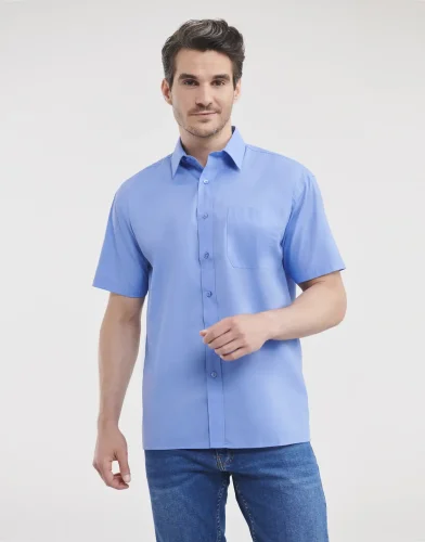 Camicia uomo  popeline, maniche corte, classic fit