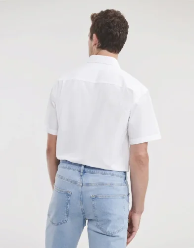 Camicia uomo  popeline, maniche corte, classic fit