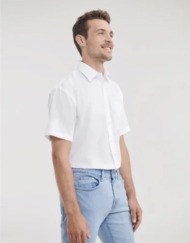 Camicia uomo  popeline, maniche corte, classic fit