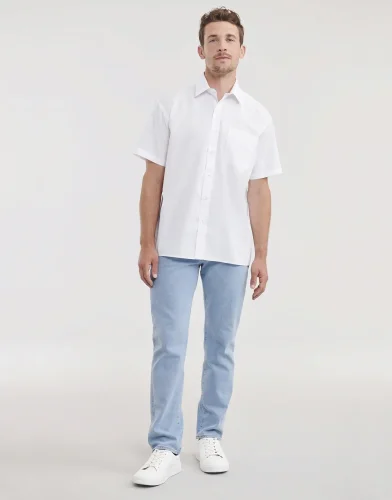Camicia uomo  popeline, maniche corte, classic fit