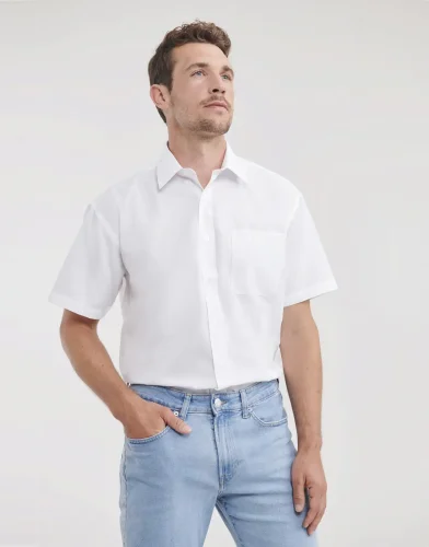 Camicia uomo  popeline, maniche corte, classic fit