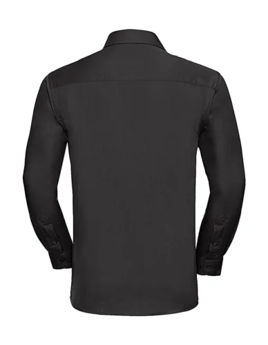 Camicia classica uomo cotone Popeline maniche lunghe