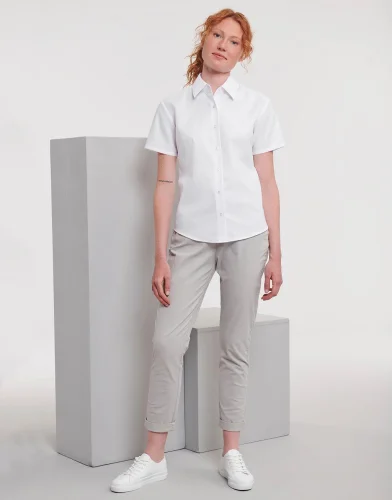 Camicia donna Oxford maniche corte