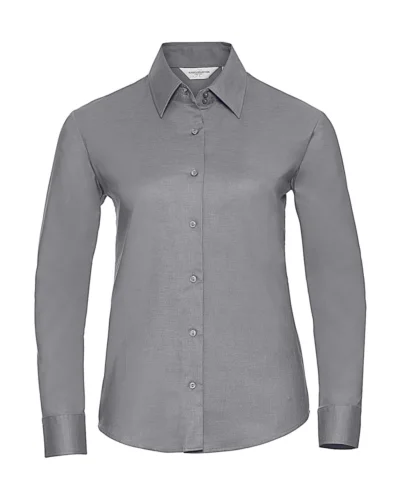 Camicia Oxford Donna Manica Lunga Classic Fit 130g