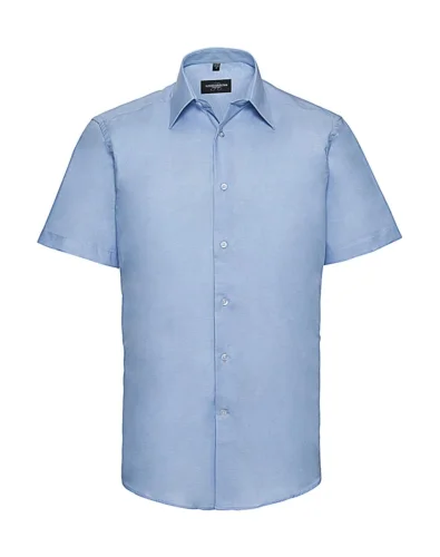Camicia Oxford Uomo Bianca, Tailored Fit, Cotone 70%