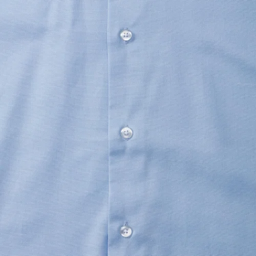 Camicia Oxford Uomo Bianca, Tailored Fit, Cotone 70%