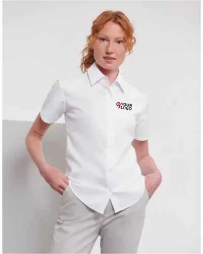 Camicia donna Oxford maniche corte