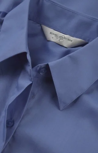 Camicia donna slim popeline, maniche lunghe eleganti