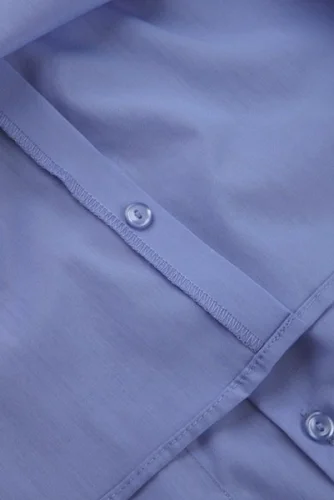 Camicia donna Popeline manica lunga taschino cotone