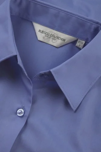 Camicia donna Popeline manica lunga taschino cotone