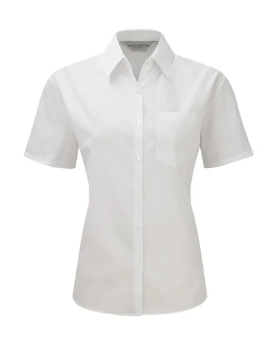 Camicia Donna Classic Fit Taschino Manica Corta
