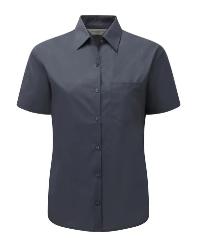 Camicia Donna Classic Fit Taschino Manica Corta