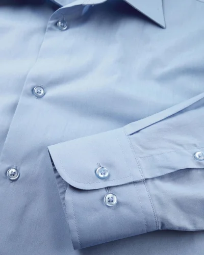 Camicia uomo slim popeline elegante manica lunga