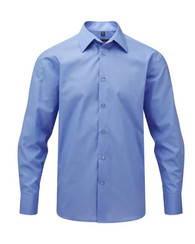 Camicia uomo slim popeline elegante manica lunga