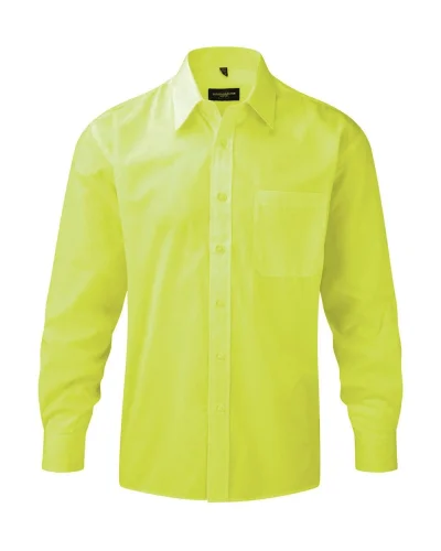 Camicia uomo Popeline, manica lunga, tasca petto