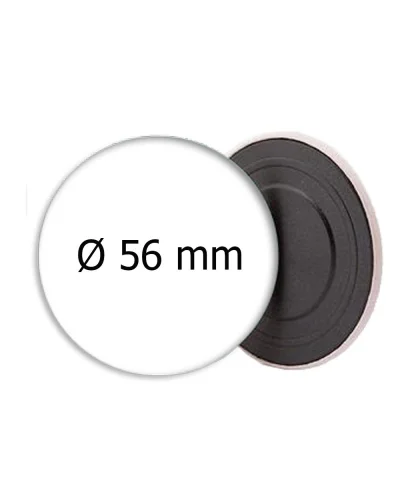 Magnete rotondo metallo 56 mm Argento |  - 30g