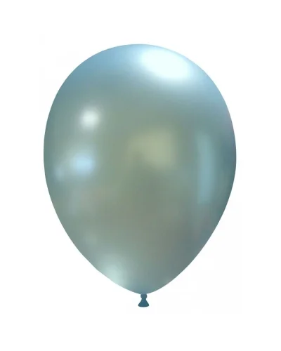 Palloncini Lattice 24cm Metallizzati Pastello | Biodegradabili Celeste Metallizzato