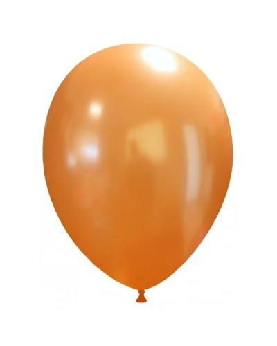 Palloncini HappyBall 27 cm metallizzati biodegradabili in lattice Arancio Metallizzato