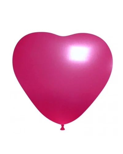 Palloncini Cuore Metallizzati 13.5 cm in Lattice Pastello BalloonUp Rosso Chiaro Metallizzato