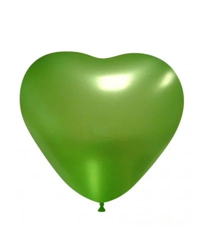 Palloncini Cuore Metallizzati 13.5 cm in Lattice Pastello BalloonUp Verde Chiaro Metallizzato