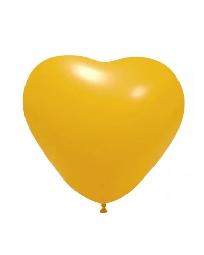 Palloncini Cuore Pastello 16 cm in Lattice Biodegradabile BalloonArt Mandarino
