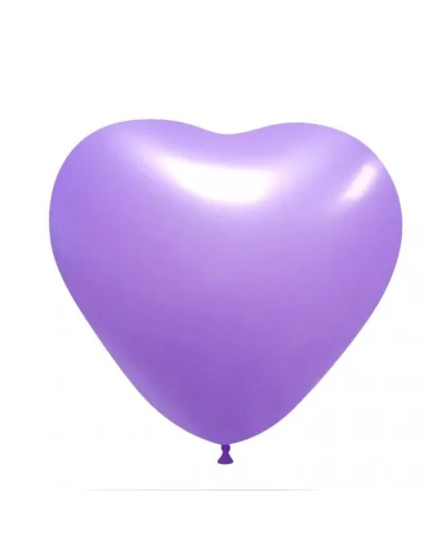 Palloncini Cuore Pastello 16 cm in Lattice Biodegradabile BalloonArt Lavanda