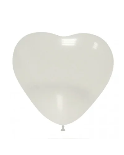Palloncini Cuore Pastello 16 cm in Lattice Biodegradabile BalloonArt Trasparente
