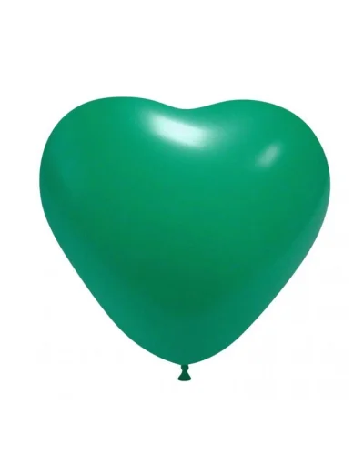 Palloncini Cuore Pastello 16 cm in Lattice Biodegradabile BalloonArt Verde Scuro
