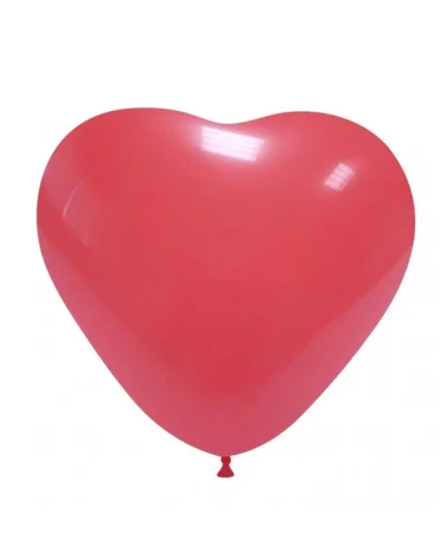 Palloncini Cuore Pastello 16 cm in Lattice Biodegradabile BalloonArt Rosso Scuro
