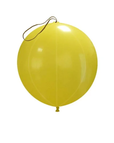 Palloncini Punchball Pastello 45 cm in Lattice Biodegradabile Giallo