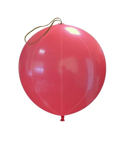 Palloncini Punchball Pastello 45 cm in Lattice Biodegradabile Rosso Chiaro