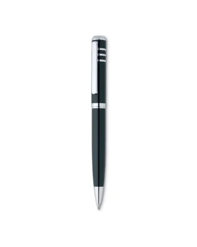 OLYMPIA Penna a sfera laccata nera in box regalo, alluminio Nero