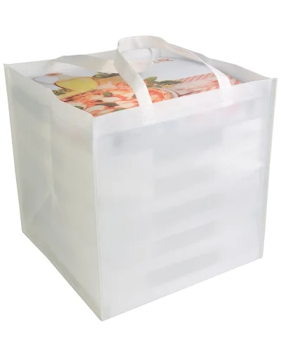 Shopper TNT 80g Pizza Box 36x37x36cm Resistente | Bianco
