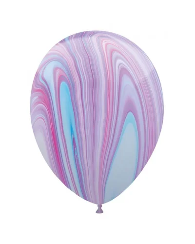 Palloncini SuperAgate 30 cm Marmorizzati - Lattice 4 Colori Fashion