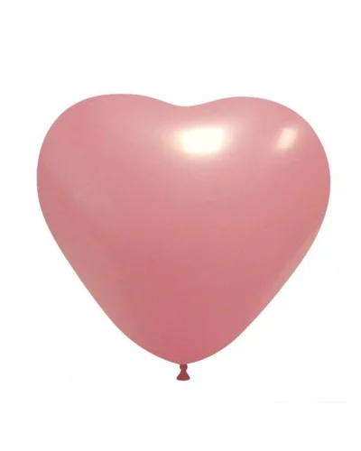 Palloncini cuore pastello in lattice 44cm biodegradabili Balloonia Rosa Chiaro