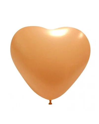 Palloncini cuore pastello in lattice 44cm biodegradabili Balloonia Pesca