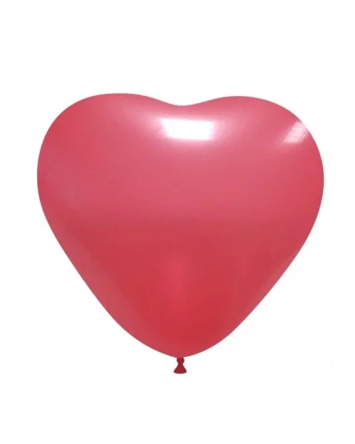 Palloncini cuore pastello in lattice 44cm biodegradabili Balloonia Rosso Chiaro